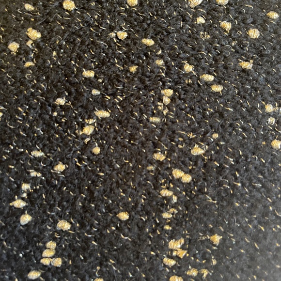 NEW! Ann Taylor Black & Metallic Gold Turtleneck Puff Sleeve Sweater Size S/P - Picture 8 of 11